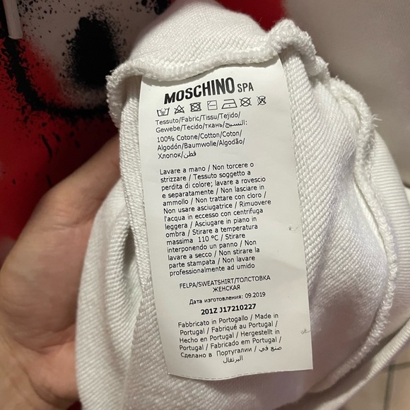 Moschino Couture! Anarchy Halloween Face Hoodie - Picture 5 of 6